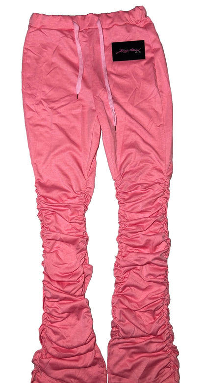 Pink stacked leggings